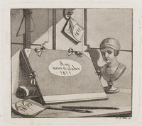 KG 01414
<br/>
Nieuwjaarskaart: "Am neuen Jahr 1811"
<br/>
<em>Klein, Johann Adam (1792-1875)</em>